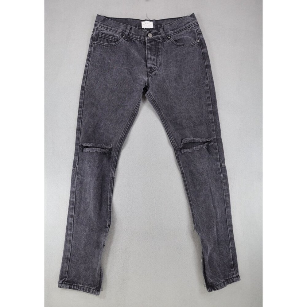 Fear Of God Fourth Collection Jeans 2015-2016 Black Mens Size‎ 32x32 Ankle Zip
